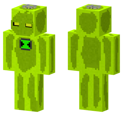 Gloop Ben 10 Alien Minecraft Bedrock skin
