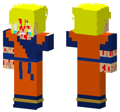 Gohan De Futuro Female SSJ1 Minecraft Bedrock skin
