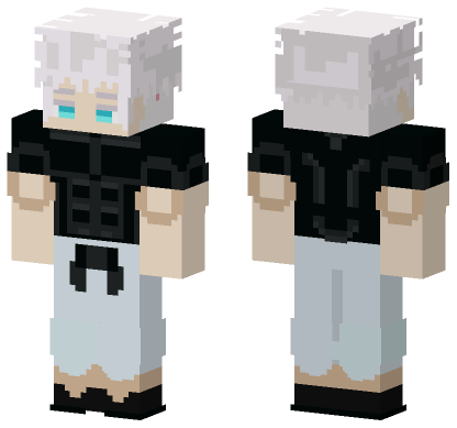Gojo Satoro Jujutsu Skin Minecraft Bedrock skin