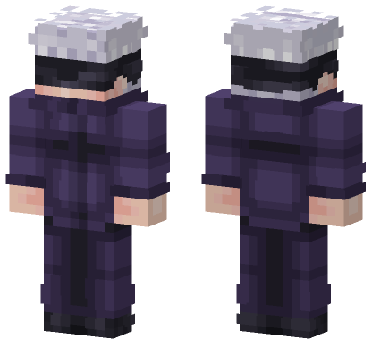 Gojo Satoru Minecraft Bedrock skin