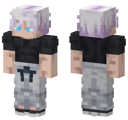 Gojo Satoru Anime Minecraft Bedrock skin