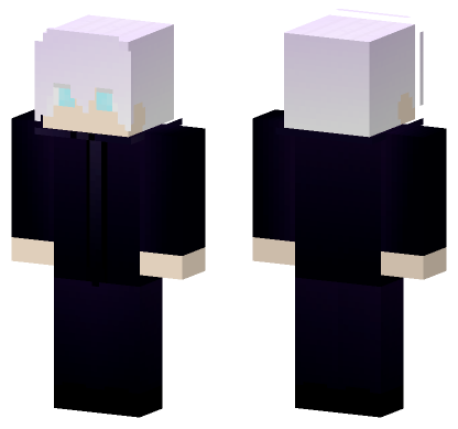 Gojo Satoru No Blindfold Minecraft Bedrock skin