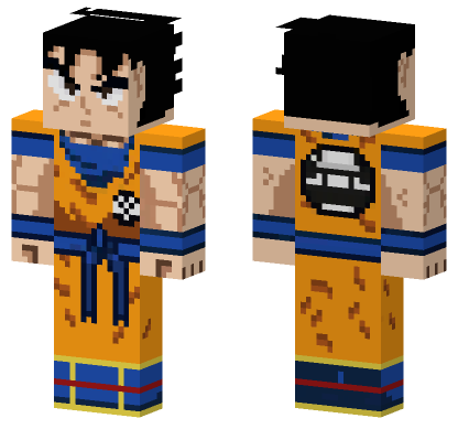 Goku Dragon Ball Z Minecraft Bedrock skin