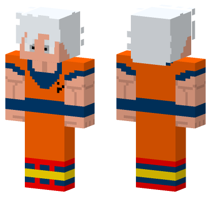 Goku Instinct Form Minecraft Bedrock skin