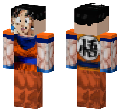 Goku Orange Gi Minecraft Bedrock skin