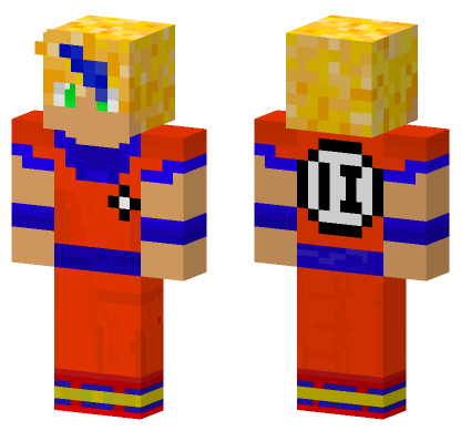 Goku SSJ1 Skin Minecraft Bedrock skin