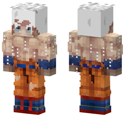 Goku Ultra Instinct Minecraft Bedrock skin
