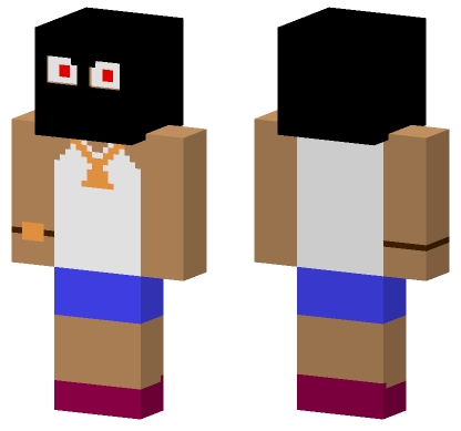 Gold Chain Swimmer Minecraft Bedrock skin