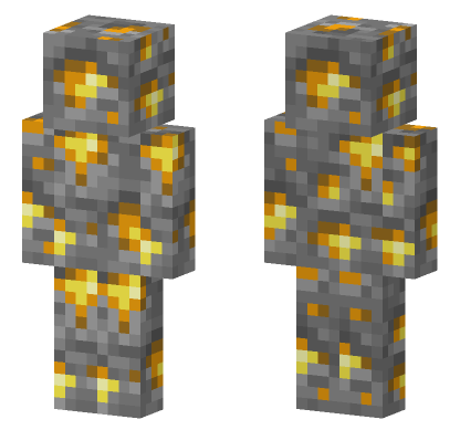 Gold Ore Skin Minecraft Bedrock skin