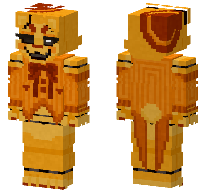 Golden Freddy Minecraft Bedrock skin