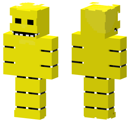 Golden Freddy FNAF Skin Minecraft Bedrock skin