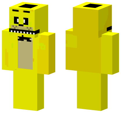 Golden Freddy Remake Minecraft Bedrock skin