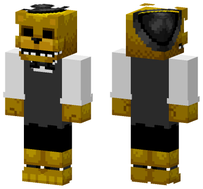 Golden Freddy Restaurant Skin Minecraft Bedrock skin