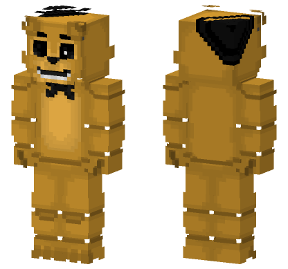 Golden Freddy Skin Minecraft Bedrock skin