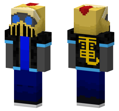Golden Hooded Warrior Minecraft Bedrock skin