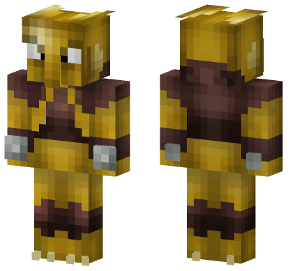Golden Knight Armor Minecraft Bedrock skin