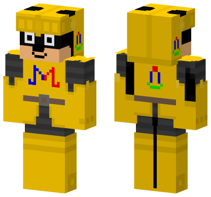 Golden Knight Costume Minecraft Bedrock skin