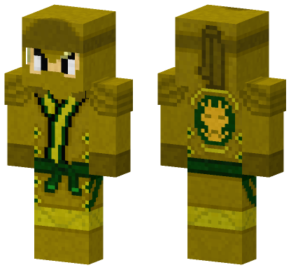 Golden Lloyd Legacy Ninja Minecraft Bedrock skin