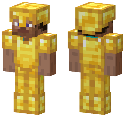 Golden Steve Minecraft Bedrock skin