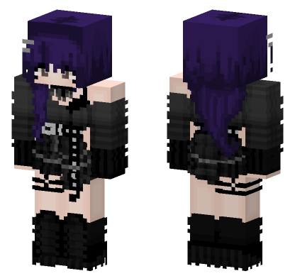Goth Dtdubs Minecraft Bedrock skin