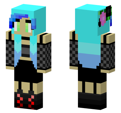 Goth Girl 5290141 Minecraft Bedrock skin