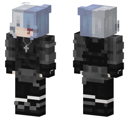 Gothic Pastel Girl Minecraft Bedrock skin