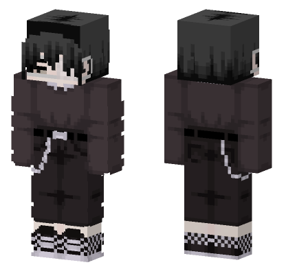 Gothic Schoolgirl Outfit Minecraft Bedrock skin