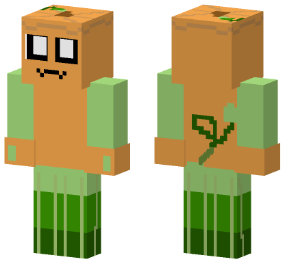 Gourdy Pumpkin Skin Minecraft Bedrock skin