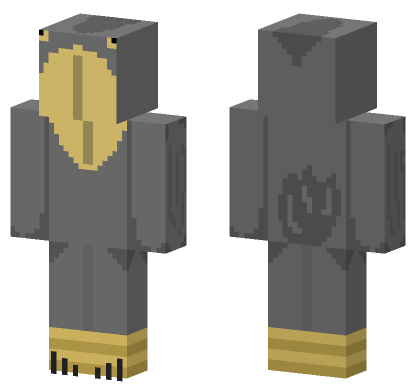 Gray Bunny Rabbit Minecraft Bedrock skin