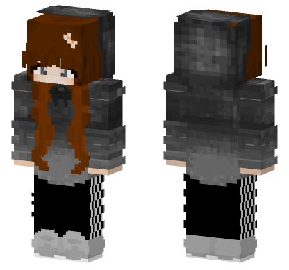 Gray Skin Minecraft Bedrock skin