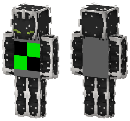 Green and Black Knight Minecraft Bedrock skin