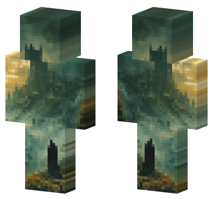 Green And Gold Armor Minecraft Bedrock skin