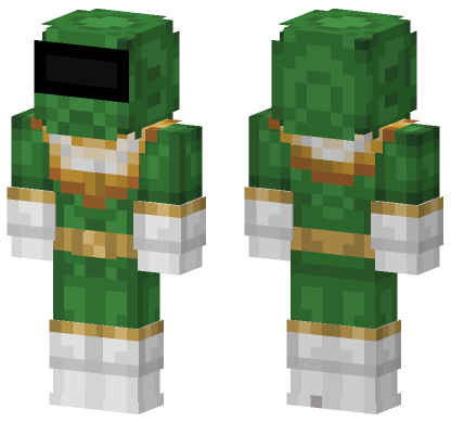 Green And Gold Knight Minecraft Bedrock skin