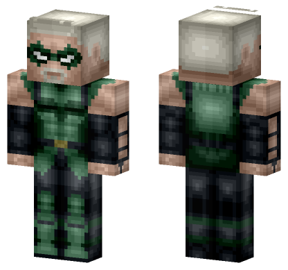 Green Arrow DC Comics Minecraft Bedrock skin