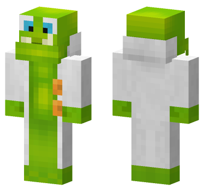 Green Blob Character Minecraft Bedrock skin