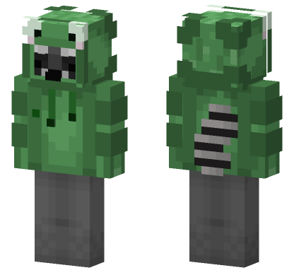 Green Creeper Minecraft Bedrock skin