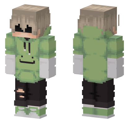 Green Frog Hoodie Minecraft Bedrock skin