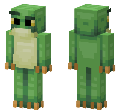 Green Frog Skin Minecraft Bedrock skin