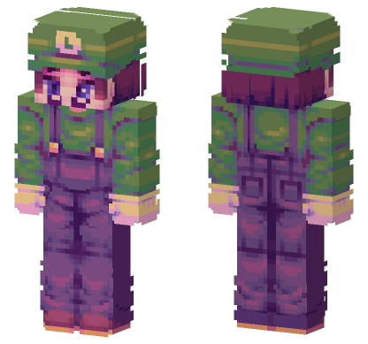 Green Hat Sorcerer Minecraft Bedrock skin