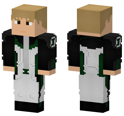 Green Lantern Guy Gardner Minecraft Bedrock skin