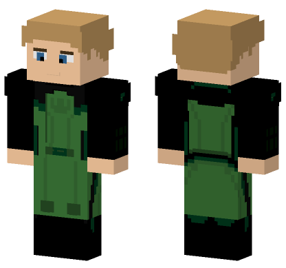 Green Lantern Guy Gardner Minecraft Bedrock skin