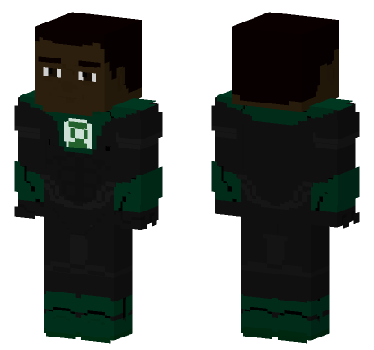 Green Lantern John Diggle Minecraft Bedrock skin