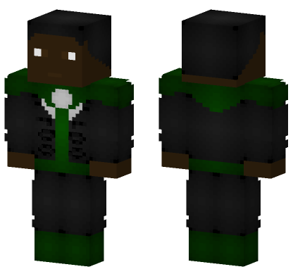 Green Lantern John Stewart Minecraft Bedrock skin