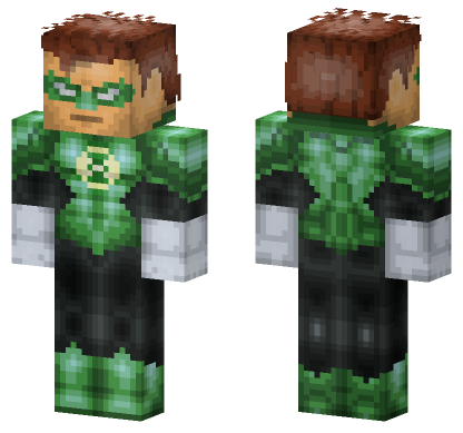Green Lantern Suit Minecraft Bedrock skin