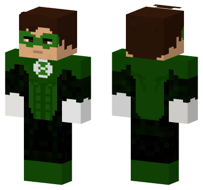 Green Lantern Suit Minecraft Bedrock skin