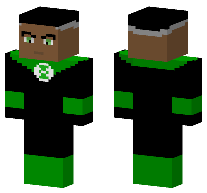Green Lantern Suit Minecraft Bedrock skin