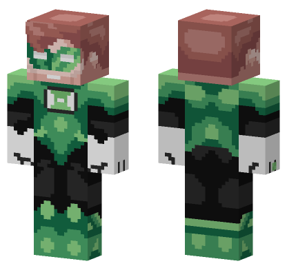 Green Lantern Suit Minecraft Bedrock skin