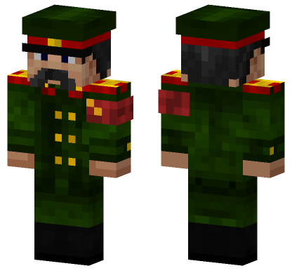 Green Military Uniform Minecraft Bedrock skin