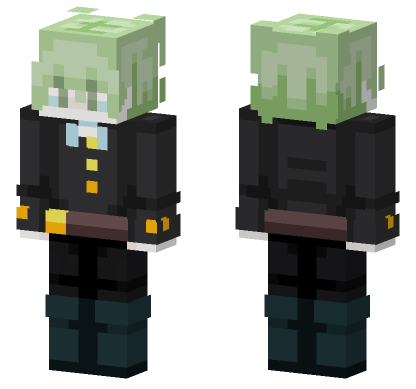 Green School Uniform Minecraft Bedrock skin
