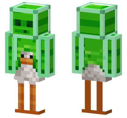 Green Slime Minecraft Bedrock skin